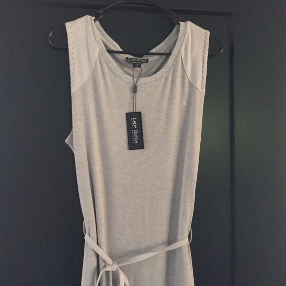 Lady Dutch Long Light Gray Dress - Picture 2 of 8